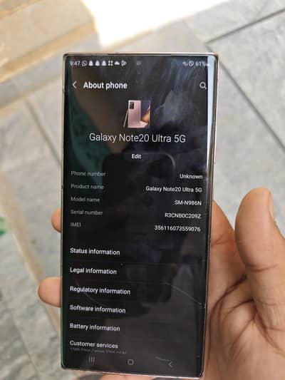 Samsung Galaxy note 20 ultra