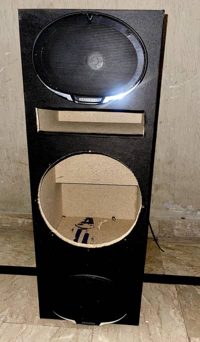 Brand new base tube with two kenwood speakers