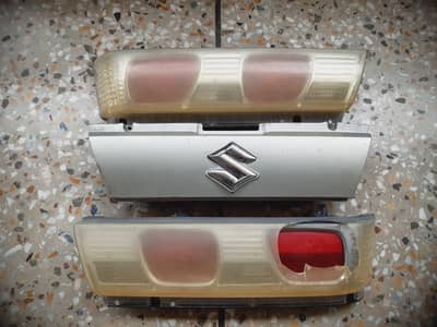 Suzuki Cultus EFI Back lights, garnish and Trunk / Diggi board