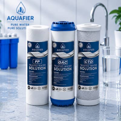 Aquafier 3 Stage Filter Cartridge Set PP + GAC + CTO