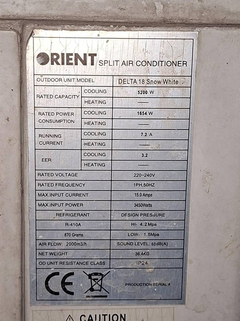 Orient Air Conditioner 3