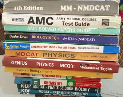 Books for MDCAT And NUMS AMC Tests