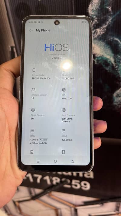 Tecno Spark 20C 4/128 Only Phone