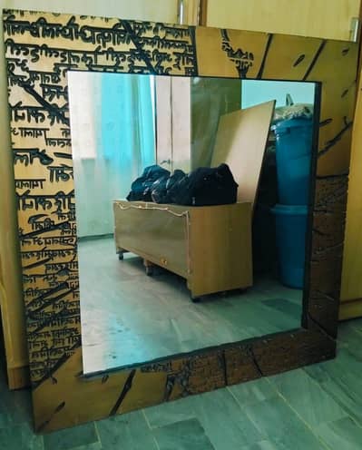 wooden mirror frame