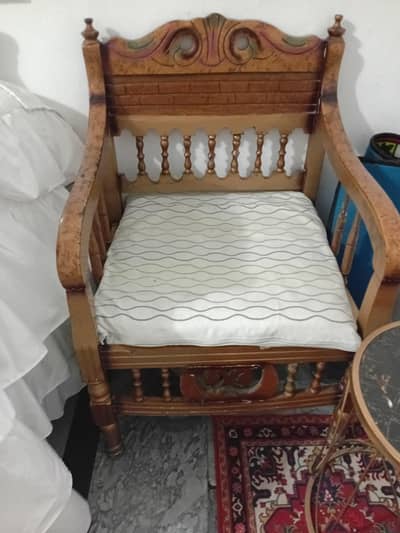 wood sofa set