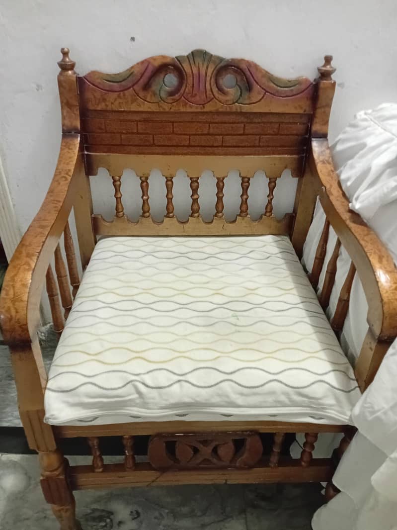 wood sofa set 1