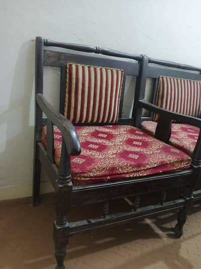 wooden sofa set