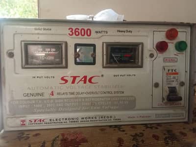 STAC 3600 Watts Automatic Voltage Stabilizer