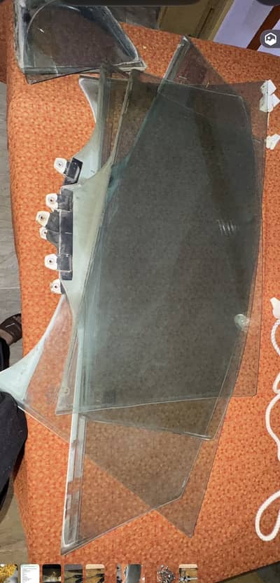 Reborn door windows glass 4 pic orginal green shade