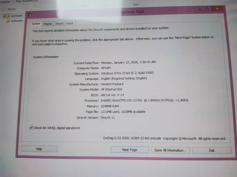 HP Elitepad 900 10