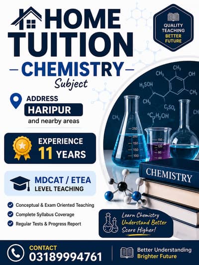 Tutor chemistry subject