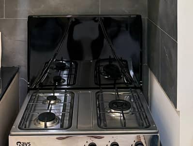 NEW RAYS 3 BURNER Metal Top, Front Cabinet + 10kg LPG FIBRE CYLINDER