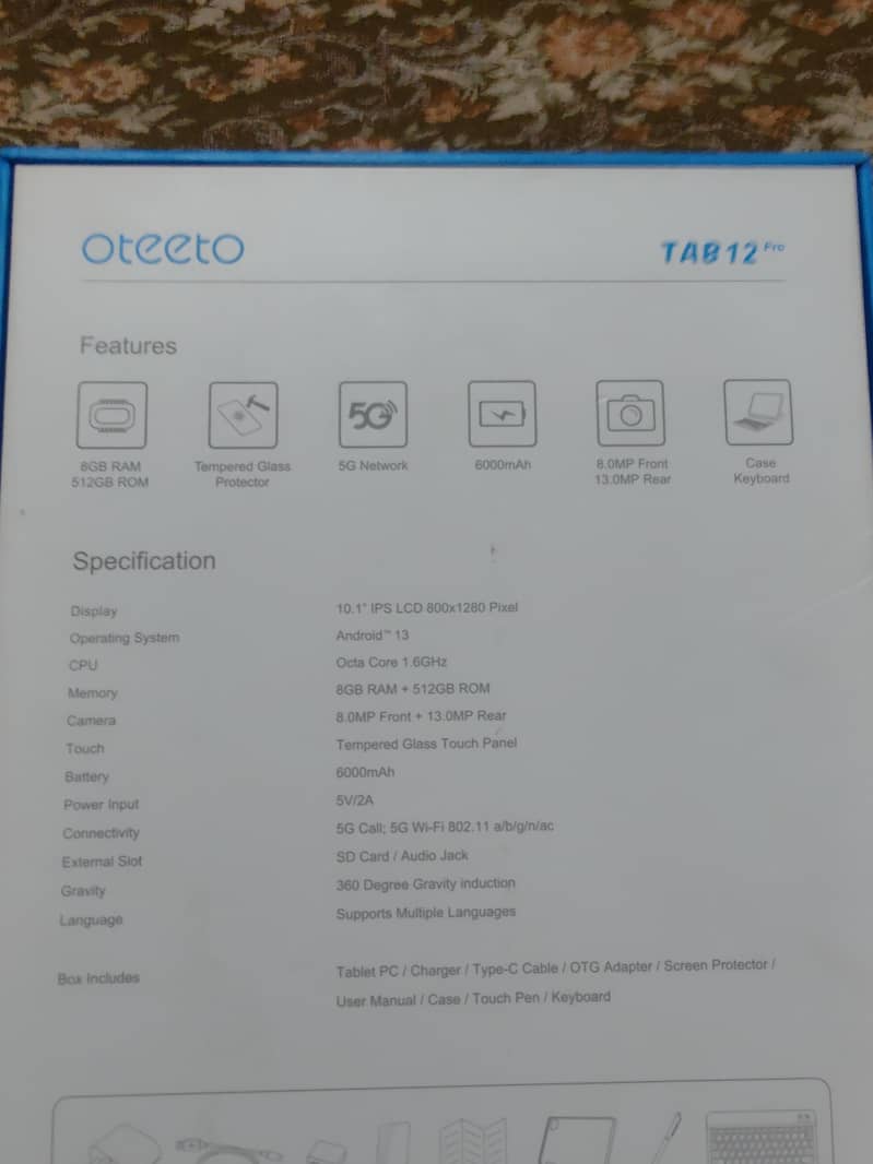 tab oteeto 12 3
