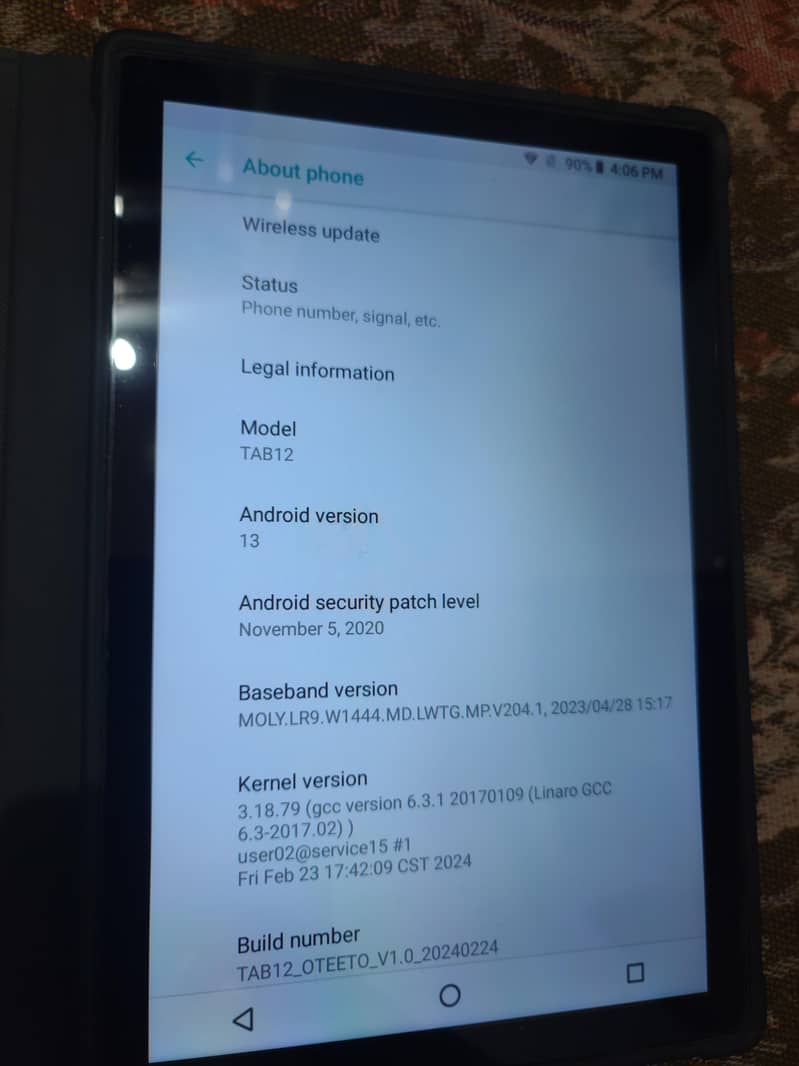 tab oteeto 12 5