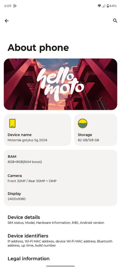 Motorola Moto G Stylus 5g 2024