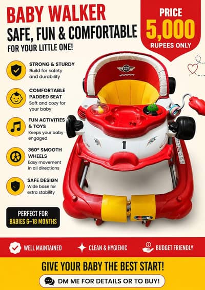 BABY WALKER FOR SALE!