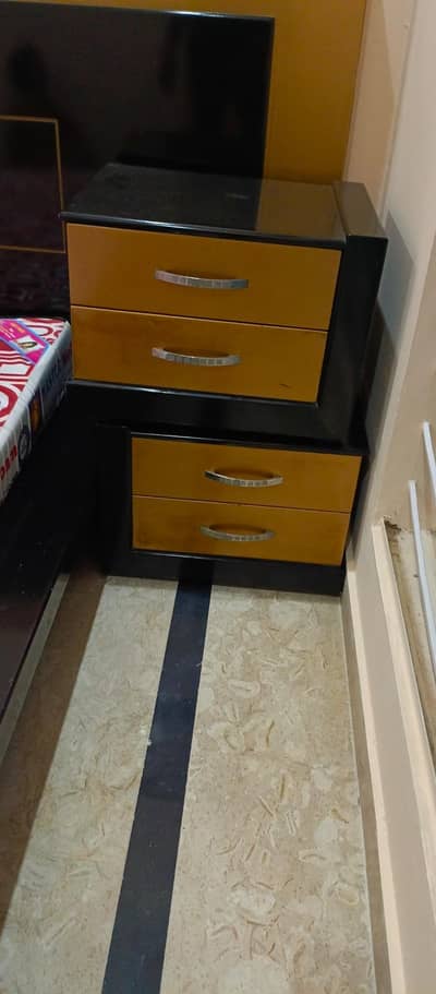 modren design king low profile bed with mattress and dressing for sale