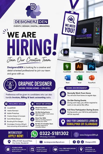 Graphics Designer + Invoicing