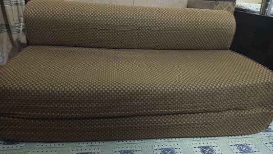 sofa cum bed and 2 seater sofa