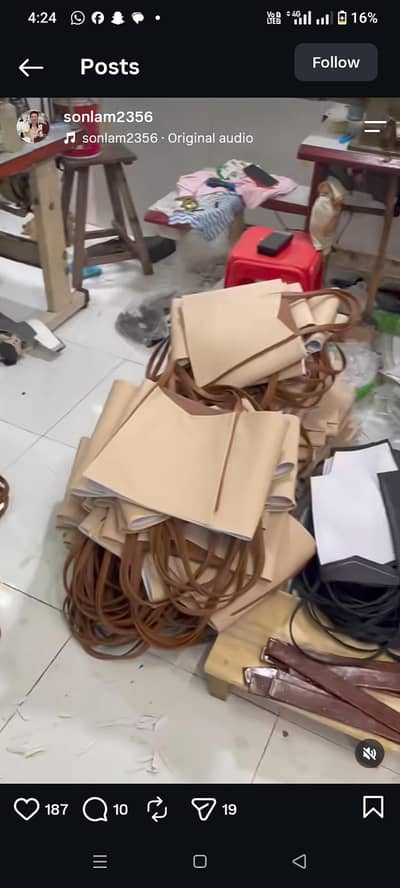 ladies hand bags stitching unit ma karegar ki zurart ha