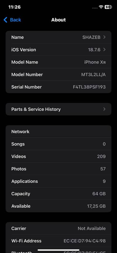iPhone XR white 03145055848