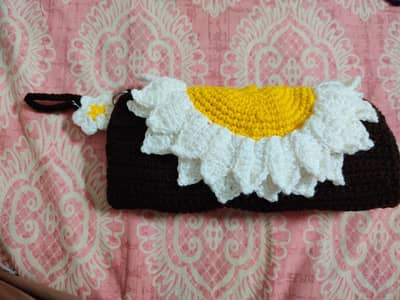 Handmade Crochet Bags, Pouches & Laptop Cover | 4 Designs