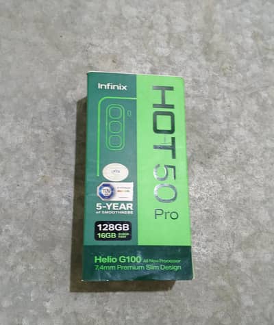 Infinix Hot 50 Pro mint condition urgent for sale