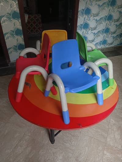 Kids study+dinning table+Chairs set,s