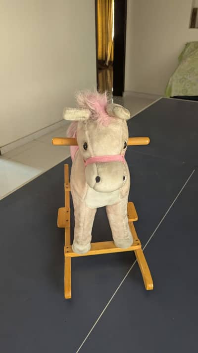Beautiful Plush Rocking Horse for Kids