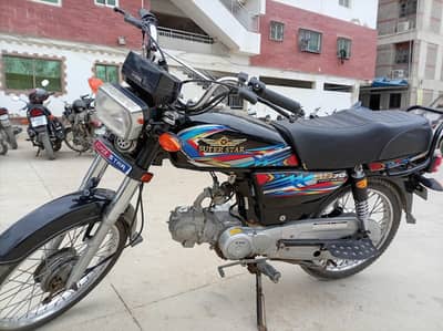 Super Power 70cc Black | 1,800 KM Driven | 10/10 Condition | Like New