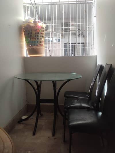 Round Glass Top (Only) Table Metal Frame
