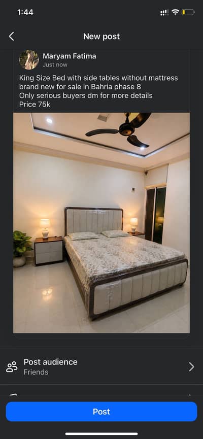 King size bed