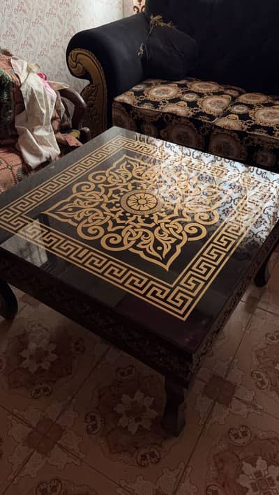 2 seater sofa with center table for sell