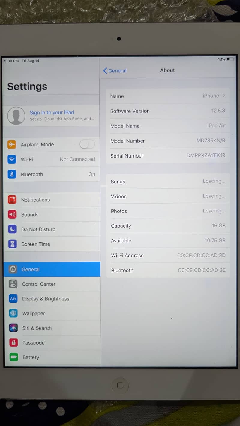 Ipad Air 1 2