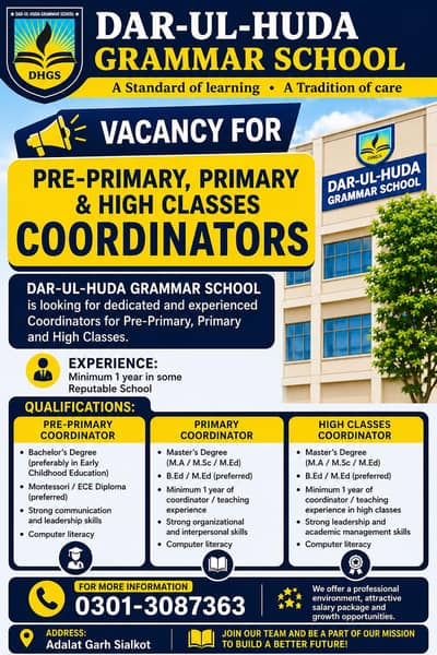 NEED FEMALE COORDINATORS