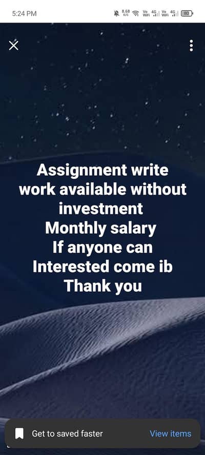Assignment Write job