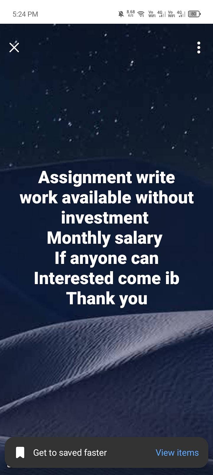 Assignment Write job 0