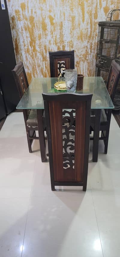 solid wood dining table 4 seater