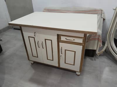 Wooden Iron Stand Table