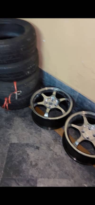 16 inches SSR type c alloy rims with dunlop tyres