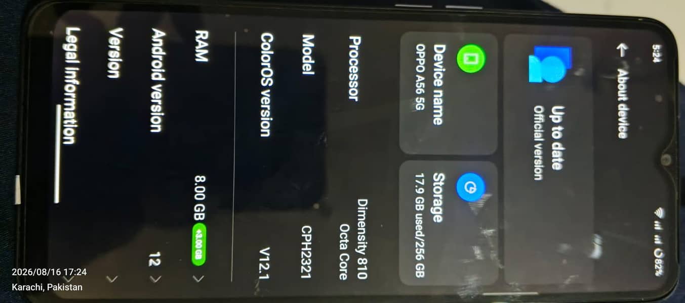 OPPO A56 6