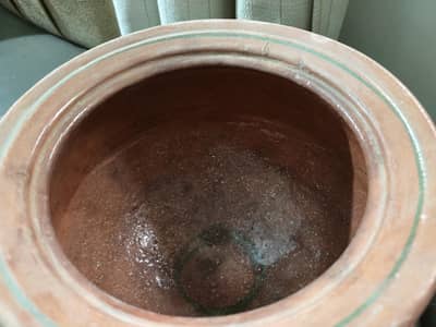 Glazed Matti Handi with cover