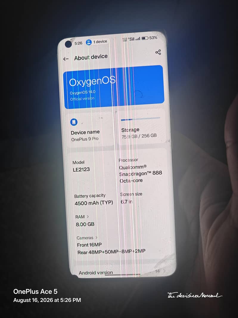 One Plus 9 Pro 6