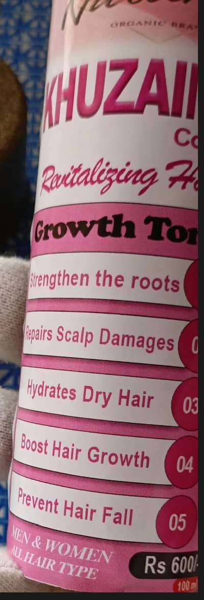 Revitalizing hair growth tonner