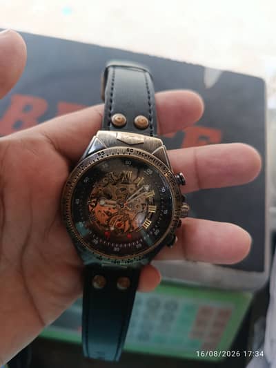 Copper mechanical watch