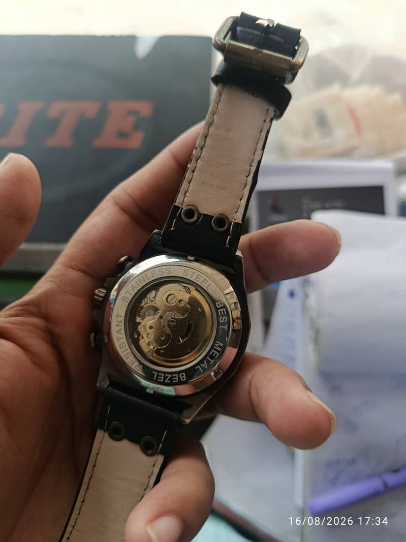 Copper mechanical watch 2