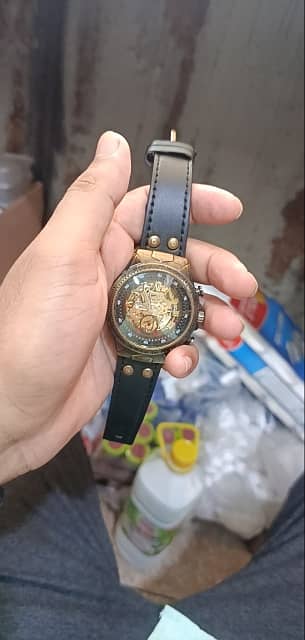 Copper mechanical watch 3