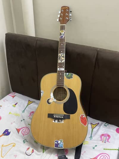 Cest bong acoustic guitar with case