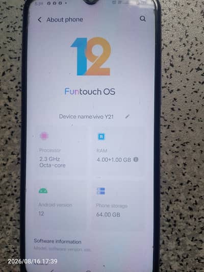 vivo Y 21 bilkol ok