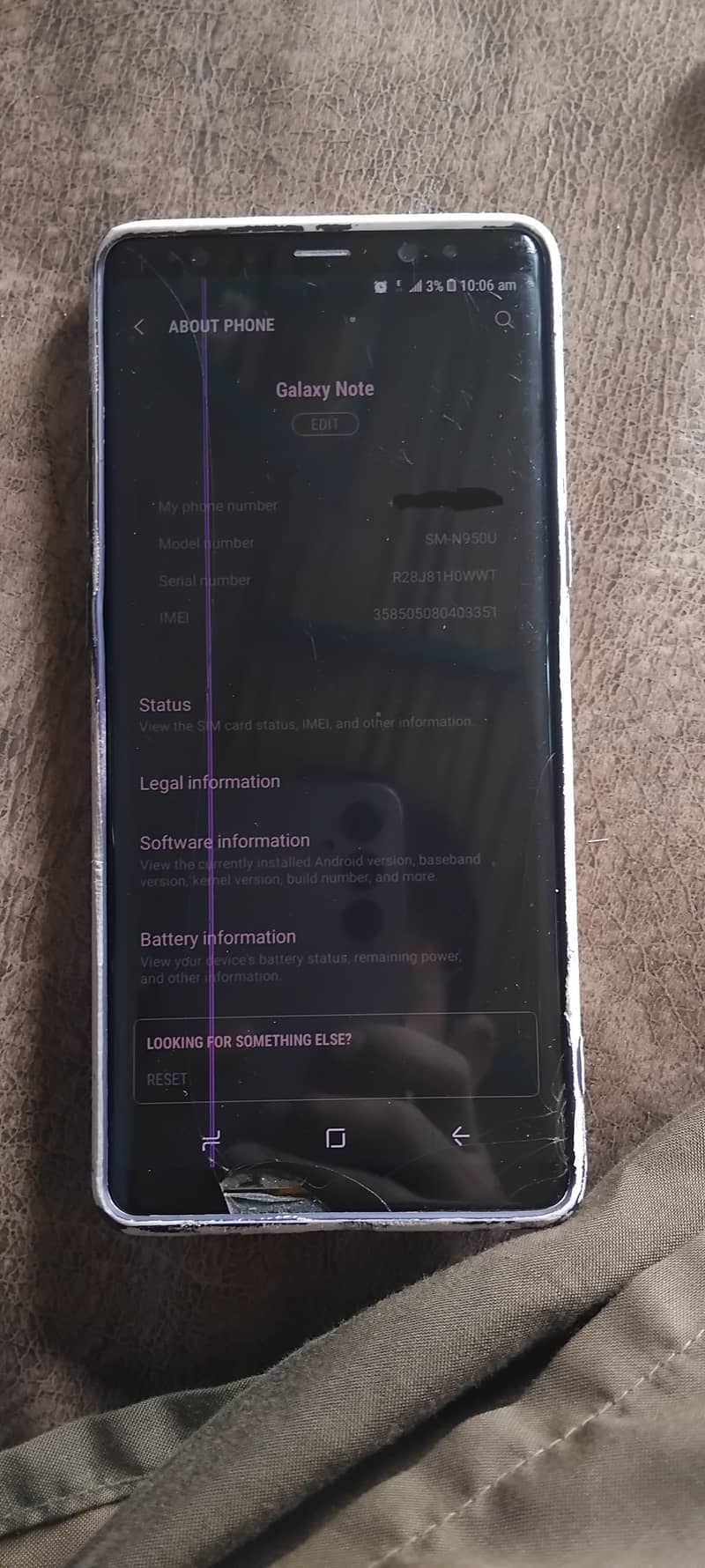 Samsung Mobile Note 8 8